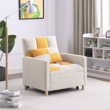 Yellow discount convertible chair